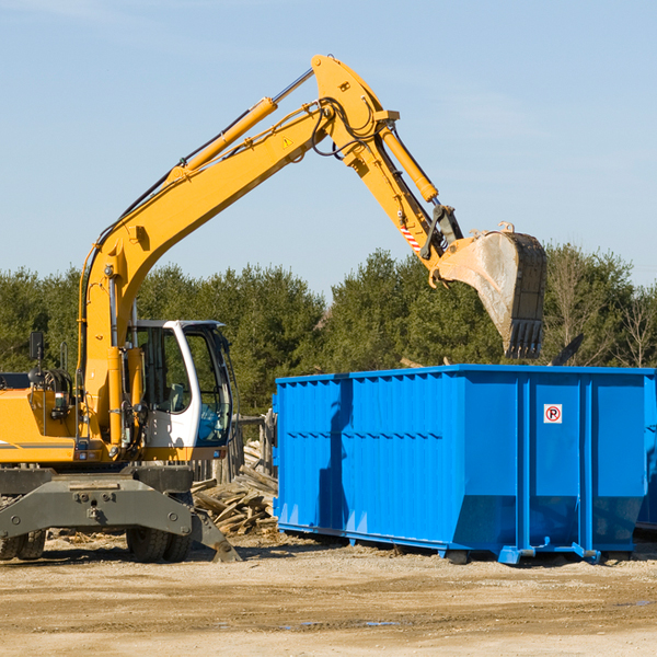 what size residential dumpster rentals are available in Algoma